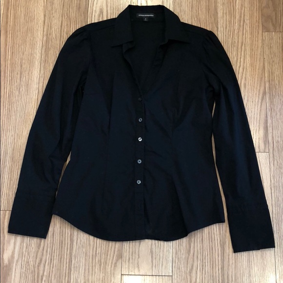 Express Tops - Express black button down  top.